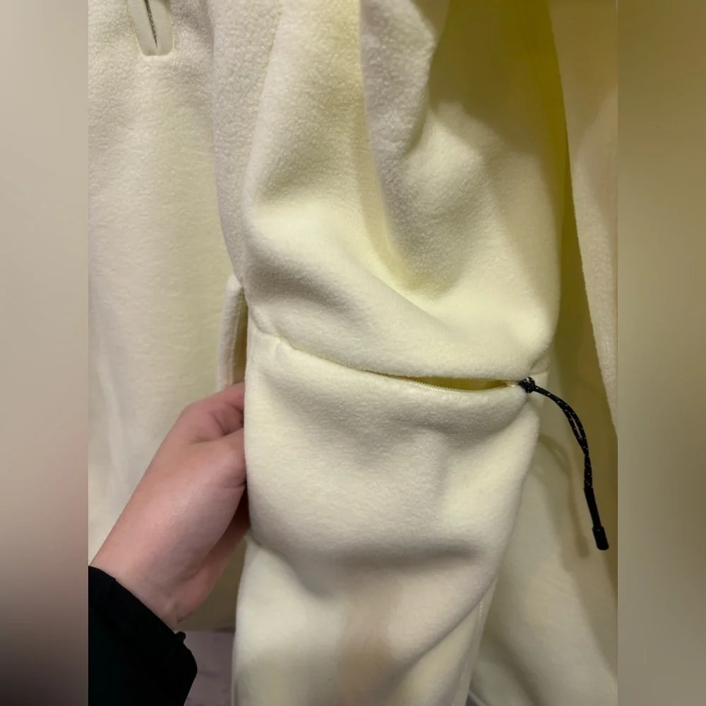 RAINS Half-Zip Sweater in straw color NWT Size XL